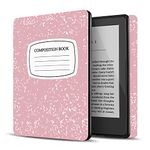 TNP Case for All New Kindle 10th Generation Gen 2019 Release - Will Not Fit Kindle Paperwhite or Oasis, Smart Cover with Auto Sleep & Wake for Amazon 6" Display E-Reader (Composition Book Pink)