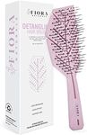 Fiora Naturals Hair Detangling Brush -100% Bio-Friendly Detangler hair brush w/Ultra-soft Bristles- Glide Through Tangles with Ease - For Curly, Fine, Women, Men, Kids, Toddlers, Wet and Dry Hair