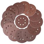 NEIKO 11270A 72 Piece Sanding Discs for 5” Orbital Sander, Hook and Loop, Sandpaper Assortment with 40, 60, 80, 120, 180, 240, 320 Grit, Premium Aluminum Oxide Grain, Solid Surface Sanding Pads