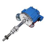 A-Team Performance Complete HEI Distributor 65K Coil 7500 RPM Compatible With Ford 351W WINDSOR 351W One-Wire Installation Blue Cap