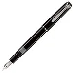 Pelikan Classic M205 Black Fountain Pen in Silver Gift Box, Medium Nib, 1 Set Each (971986)