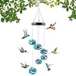 Charming Wind Chimes Hummingbird Feeders, Window Bird Feeder for Outside, Heated Hummingbird Feeders for Outdoors, Courtyard Garden Decoration Hummingbird Feeder Warmer