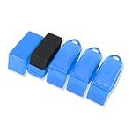 ACROPIX Tire Tyre Wheel Rim Trim Contour Detailing Dressing Shine Applicator Pad Sponge Foam Brush Blue - Pack of 4