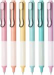 Mr. Pen- Retractable Gel Pens, 6 Pack, Black Ink Gel Pens, Pastel Barrels, Fast Dry, Gel Pens Fine Point 0.5mm, Retractable Pens, Cute Pens, Gel Ink Pens, Aesthetic Pens for Journaling Fine Tip Pens