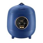 Little Raccoon Mini Rice Cooker 2 Cups Uncooked, 1.2L Portable Non-Stick Small Travel Rice Cooker, One Button to Cook and Keep Warm Function, Blue