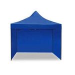 Gazebo Portable Tent for Garden, Picnic, Product Promotion, Camping. Free Heavy Duty Trolly & Carry Bag with 6 Sets of Sand Bags (10X10, Blue)