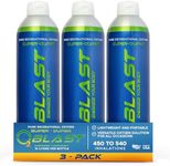 O2 Blast 95-99% Pure Oxygen, 10 Liter 3 Pack Portable Can with Sanitary flip top Cap, Increase Stamina & Reduce Recovery Time, Ideal for High Altitude & Sports Recovery