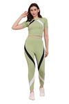 Cozimi Atheletic Striped Gym Running Sports Track Suit | Regular Casual Fit Round Neck | Runing Wear, Gym Wear, Track Suit for Girls & Women