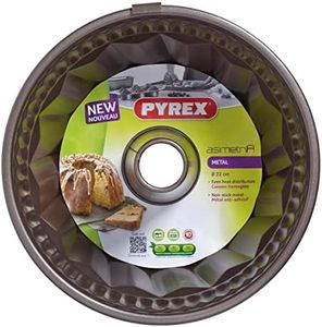 Pyrex Molde Savarin 22Cm Asimetria, Acero, marrón, 2.19 cm