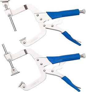 Dragonite Right Angle Clamp, Pocket Hole Clamp 2 Way to Use, 11 Inch C Clamp Corner Clamp for Woodworking and Pocket Hole Joinery, 2 Piece