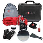 1,960kg Pull - Orion Ultra Magnet Fishing Kit with Super High Power 90mm Neodymium Clamp Magnet | Gloves, Thread Locker, 20M Rope, Cloth, Bag, Tape and Branded Box | Recovery & Treasure Hunting