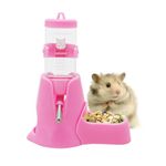 Hamster Water Bottle with Stand, Aleker 80ml Guinea Pig Water Bottle Non Drip, Automatic Feeder Water and Food Dispenser for Guinea Pig, Rat, Rabbit, Gerbil, Chinchilla, Small Animals