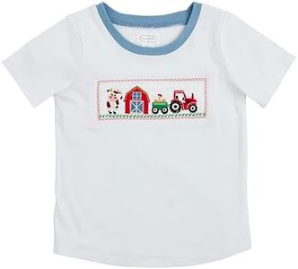 Mud pie Baby Boys Casual Infant-and-Toddler-t-Shirts, Farm, Small US