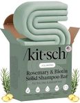 Kitsch Rosemary & Biotin Shampoo Bar 91g - For Hair Growth, Strengthening, Thickening & Volumizing Shampoo for Women and Men - Free of Parabens, Sulfates & Silicones
