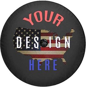 Custom JL Spare Tire Cover You Design Personalized Full Color JL Series with Backup Camera Hole fits SUV or Camper RV Accessories Size 35 Inch