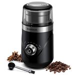 SHARDOR Coffee Grinder Electric with Adjustable Precision Setting, Removable Stainless Steel Cup, 25000rpm Powerful Grinder for Dried Spice, Pepper, Grain, Coffee Bean, Nuts