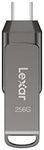 Lexar 256GB JumpDrive Dual Drive D400 USB 3.1 Type-C and Type-A Flash Drive, Up to 130MB/s Read (LJDD400256G-BNQNU)