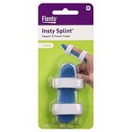 Flents Curved Insty Splint, Stainless Steel with Comfortable Padding, Protects Finger While Healing From Injury, Assorted Sizes