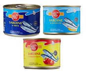 Golden Prize Combo - 1 x Sardine in Brine, Sardine in Natural Oil and Sardine in Tomato Sauce (3 x 200gms Each)