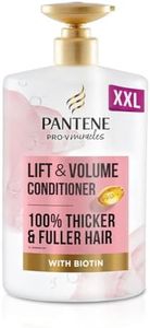 Pantene Lift'N'Volume Thickening Hair Conditioner with Biotin, Silicone Free, 1000ml XL Pump. Pro V Miracles Conditioner Enriched with Antioxidants. Visibly Thicker & Fuller Hair