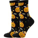 BONANGEL Funny Halloween Socks for Men Women Teen Boys Girls-Novelty Crazy Funky Dress Crew Socks - Halloween Gifts Stockings Costumes