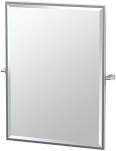 Gatco 4379FS Bleu, Framed Large Rectangle Mirror,32.5-inch,Chrome