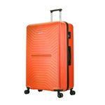 FLYMAX XL 32" Extra Large 4 Wheel Suitcases Spinner Lightweight Luggage ABS Travel Cases Orange