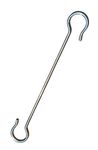 Madhura eStores Kids Infant jhula Swing Cradle Hook | Stainless Steel Baby Cradle S-Hook | Stainless Steel Baby Thottil S - Hook (Capacity 30Kg) (24 Inches) 2 feet