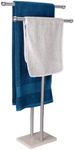 WAYDELI Standing Towel Rack Double-