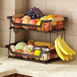 GILLAS 2 Tier Countertop Fruit Bask