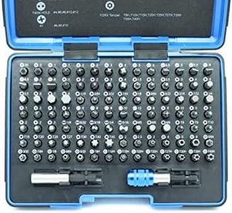 TEMO 100 Piece Impact Ready Security Bits Screwdriver Set Kit with 2 Quick Chucks