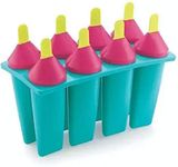 pass pass Set 8 Plastic Ice Cream Candy Kulfi Maker Mould ice Stick Trays