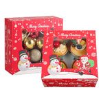 TsunNee 20PCS Christmas Muffin Boxes Cupcake Boxes 4 Hole Cupcake Carrier Cake Boxes with Inserts, Xmas Treat Boxes Gift Boxes, Cookies Gift Baking Box for Christmas Pastries Brownies Party Supply