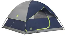 Coleman Camping Tent, 6 Person Sundome Dome Tent with Dark Room Technology