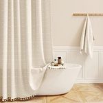 BTTN Boho Farmhouse Shower Curtain 