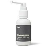 Sons Minoxidil 5% Cutaneous Solution, Hair Regrowth & Thickener Formula, For Hair Loss & Thinning in Men, Reactivates Shrunken Follicles, Precision Application System, 1 Month Supply