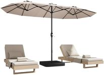 DomeShade 15ft Patio Umbrella with 