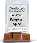 Candlecopia Toasted Pumpkin Spice Strongly Scented Hand Poured Vegan Wax Melts, 12 Scented Wax Cubes, 6.4 Ounces in 2 x 6-Packs