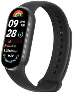 Xiaomi Smart Band 9 Fitness Tracker, AMOLED Display with 1200 Nits, Sp02 Tracking, Sleep and Heart Rate Monitor, Notifications, 5ATM Waterproof, Mi Fit App, Midnight Black
