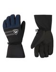 Rossignol - Men's Perf Ski Gloves - Snow Winter Thermal Gloves for Alpine Skiing, Ski and Snowboard, Quick-Drying Padding Design with Adjustable Straps and Water Repellent Coating, Dark Navy, 2XL