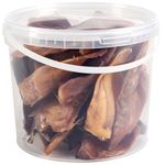 Premium Pig Ears Dog Treats, 5L Tub