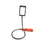 Enbar Inspection Mirror Flexible Inspection Mirror 360 Rotation with 2 LED Lighted Flexible Inspection Mirror Swivel for Automotive and Shower Use Mirror on a Stick