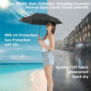 BAODINI Mini Travel Umbrella – Compact Lightweight Folding