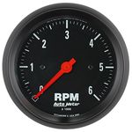 AutoMeter 2695 Gauge, Tachometer, 3 3/8", 6K RPM, in-Dash, Z-Series