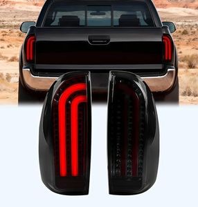 LANDWAKE Tail Lights Fit for Toyota Tacoma 2005-2015, LED Brake Reverse Rear Lamp (Smoke)