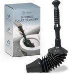 CUQOO Toilet Plunger Heavy Duty – Powerful Toilet Unblocker & Drain Plunger – Industrial Strength Plumbers Plunger for Toilets, Sinks & Showers – Flexible Rubber Head for Fast Unblocking