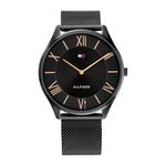 Tommy Hilfiger Analogue Quartz Watch for Men with Black Stainless Steel Bracelet - 1710513