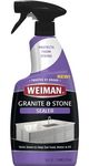 Weiman Granite Stone Sealer Spray - Protects Kitchen Countertops, Sinks, Showers, Vanity & Floor Stains - For Granite, Quartz, Marble, Tile, Limestone, Slate - Agu Based