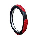 Universal Hub- Ring Type Car Steering Wheel Cover (Ultimate Black Red) for - Wagon R 2013