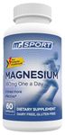 Magnesium Supplement Complex MGSPORT - High Absorption with Vitamins B6, D, E - Relieves Leg Cramps & Muscle Support,tensed Muscles 60 Servings